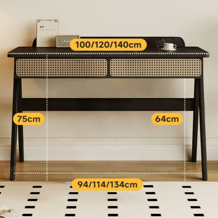 SULLIVAN Rustic Solid Wood Study Desk