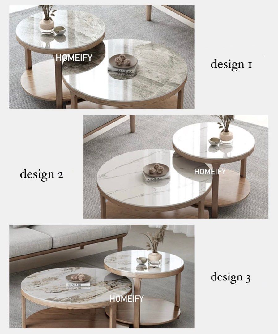 DAVIDSON Modern Coffee Table and Side Table