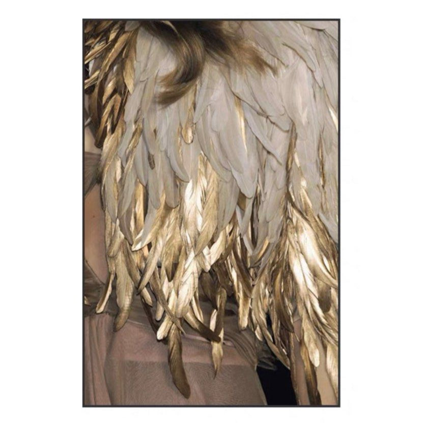ORISLA Modern Feather Wall Art