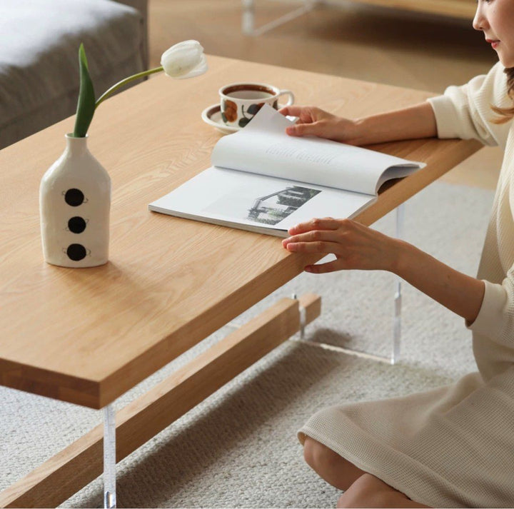 SHIRLEY Scandinavian Wood Coffee Table