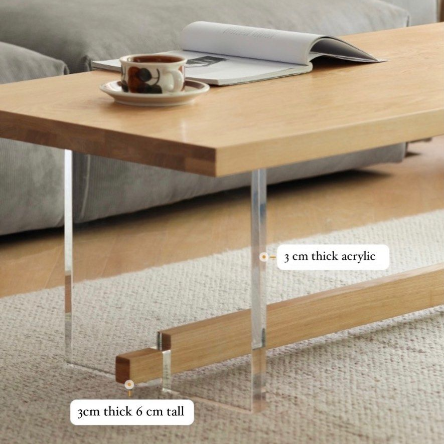 SHIRLEY Scandinavian Wood Coffee Table