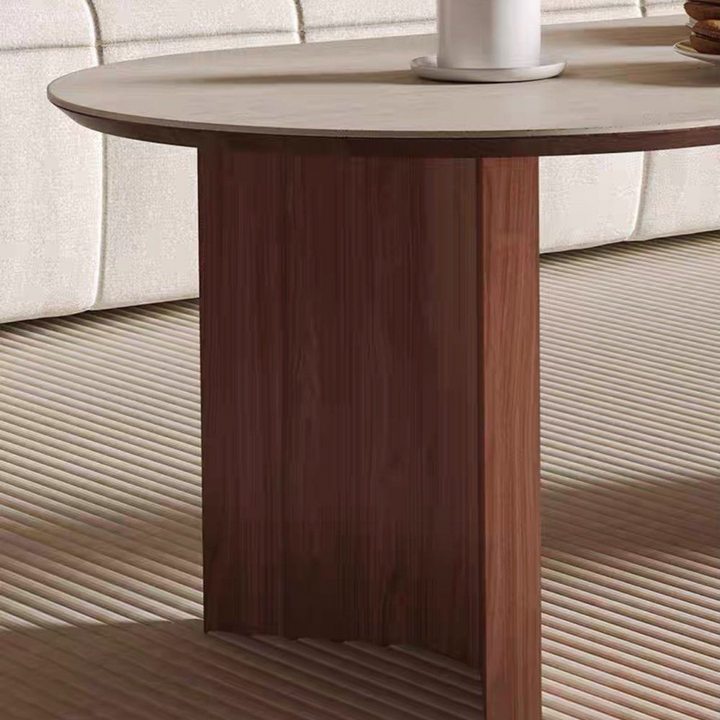 SUMI Modern Travertine Coffee Table