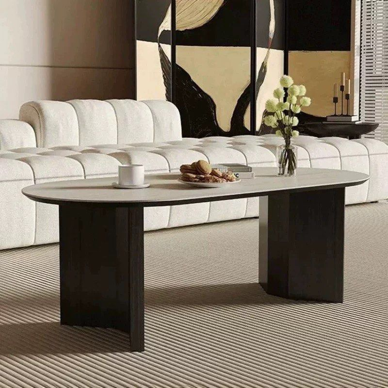 SUMI Modern Travertine Coffee Table
