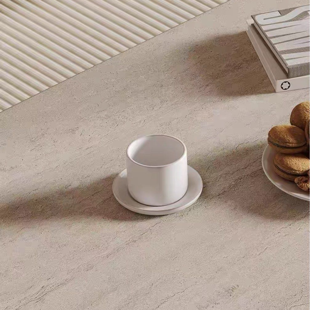 SUMI Modern Travertine Coffee Table