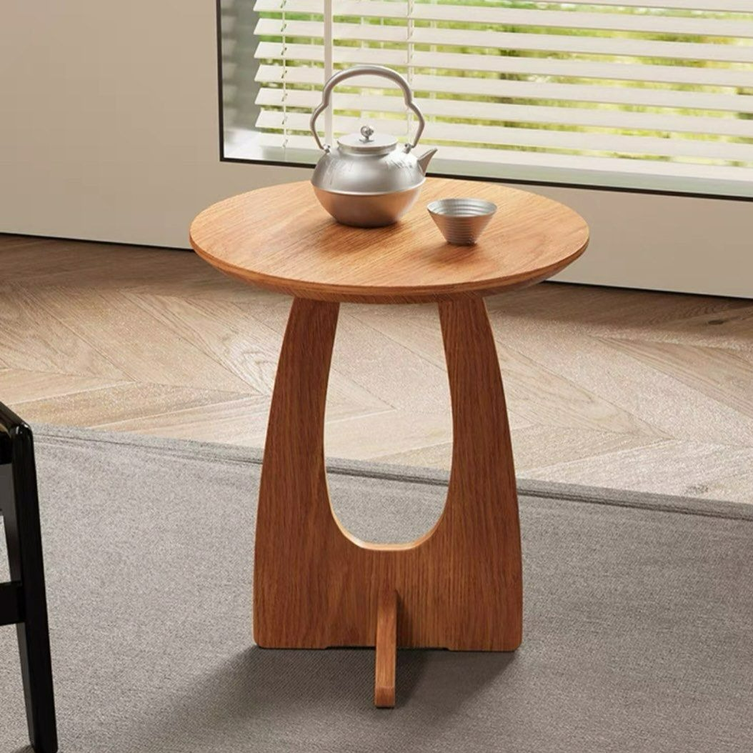 VERNIUS Modern Solid Wood Side Table