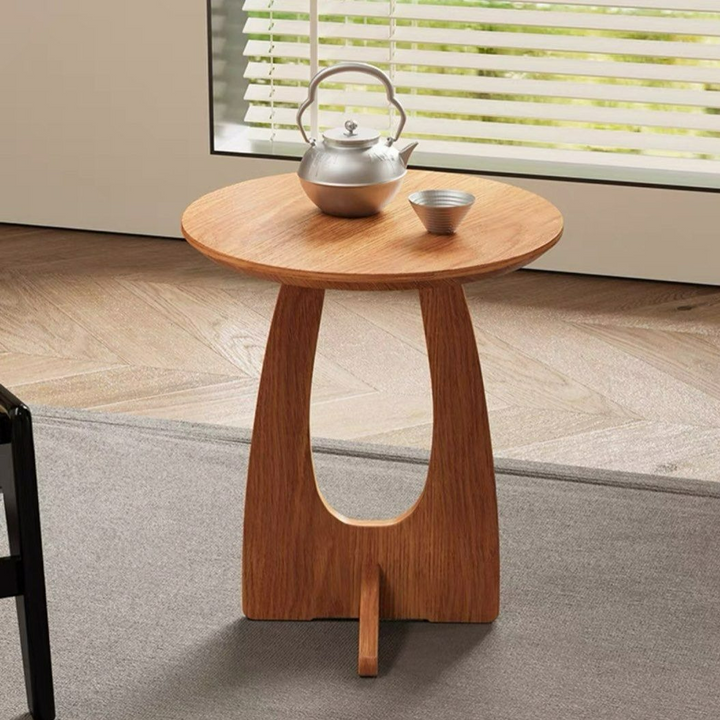 VERNIUS Modern Solid Wood Side Table