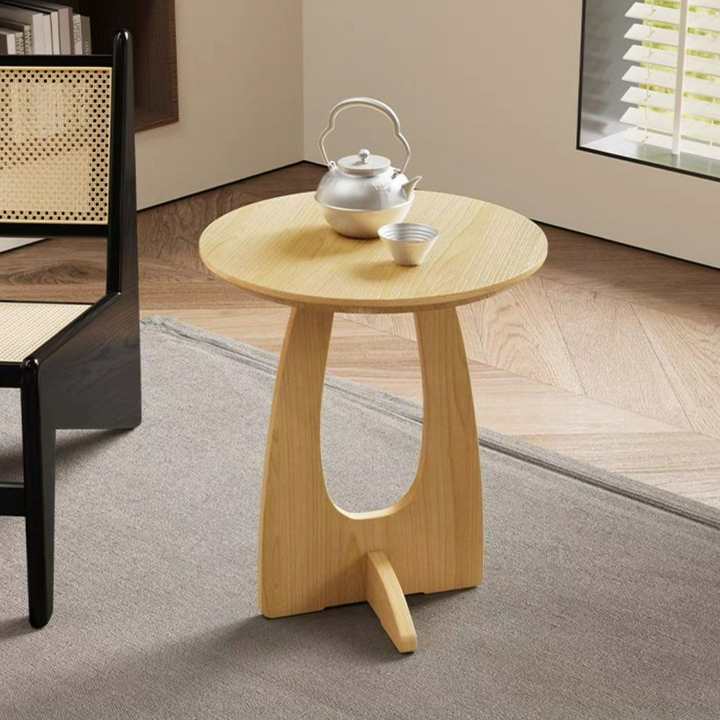 VERNIUS Modern Solid Wood Side Table