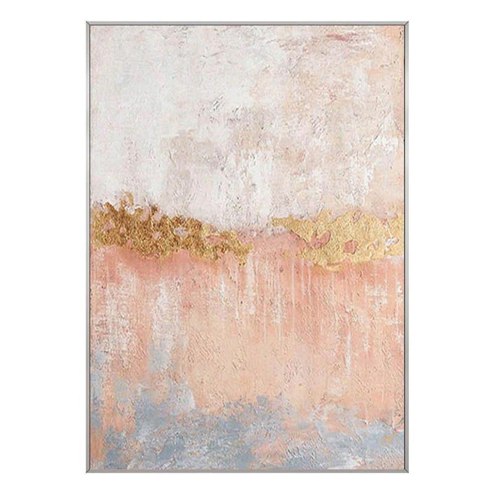 PINK Sand Hand Painted Wall Art