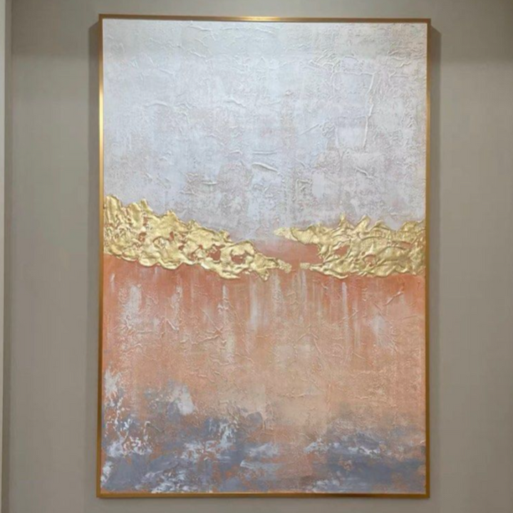 PINK Sand Hand Painted Wall Art