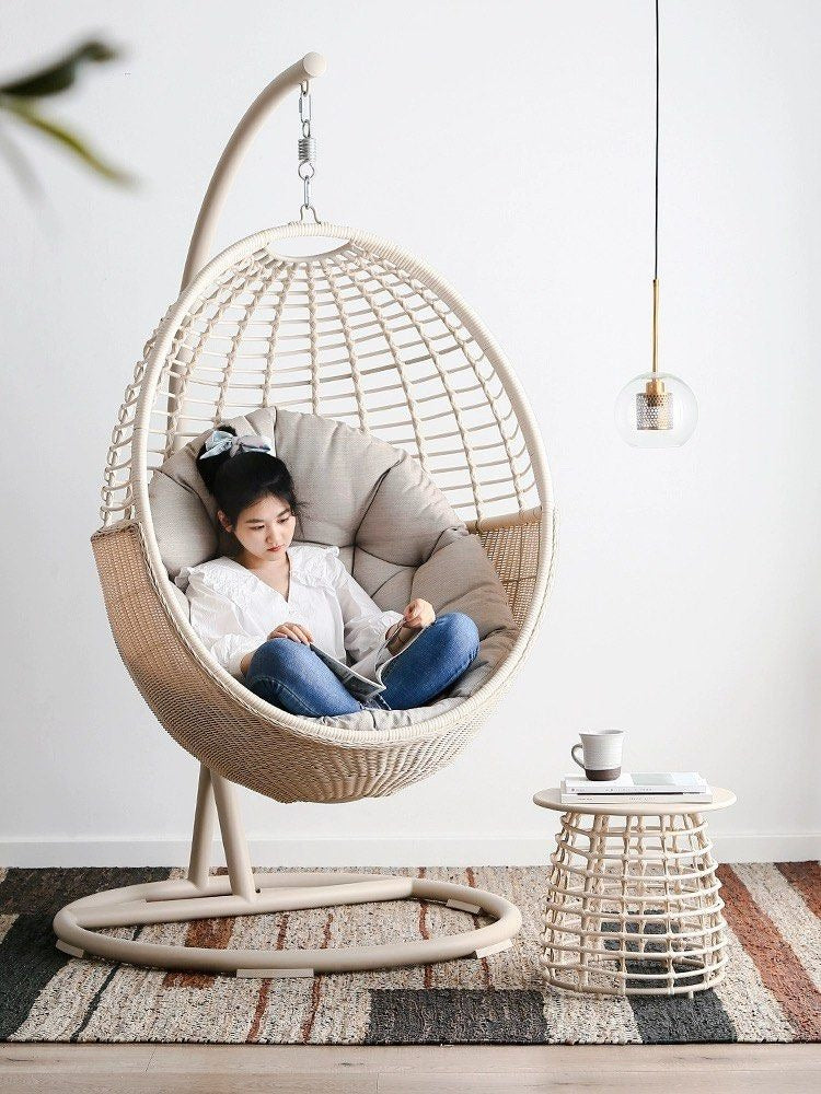 CLEO Rustic Rattan Side Table