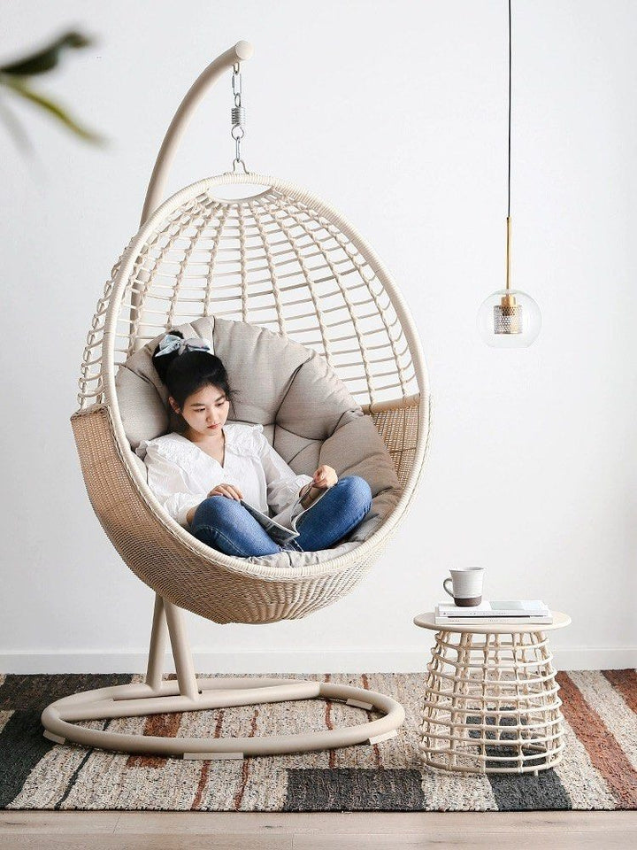 CLEO Rustic Rattan Side Table