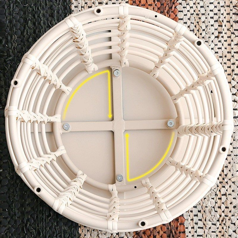 CLEO Rustic Rattan Side Table