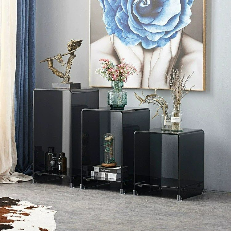 CHANI Modern Glass Side Table