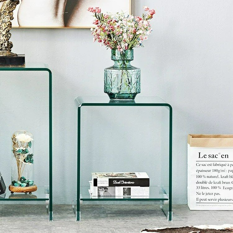 CHANI Modern Glass Side Table