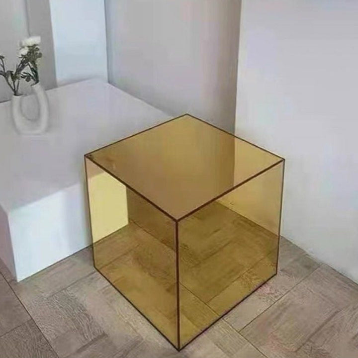 CLEMENS Modern Acrylic Mirrored Side Table