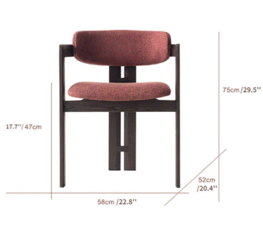 SIVANA Luxury Fabric Dining Chair