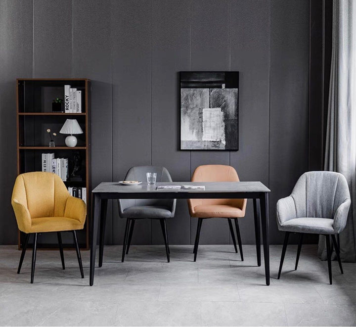 SOFEN Modern Leather Dining Chair