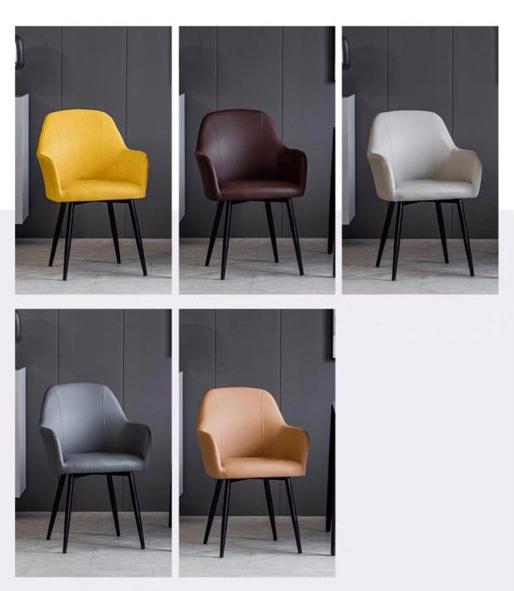 SOFEN Modern Leather Dining Chair