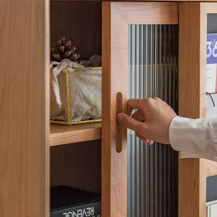 STRADA Wood Bookcase With Chalkboard