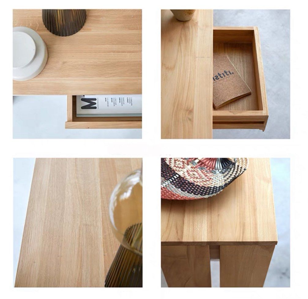 BRIAR Solid Oak Wood Console Table