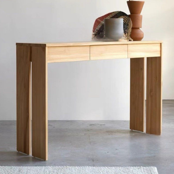 BRIAR Solid Oak Wood Console Table