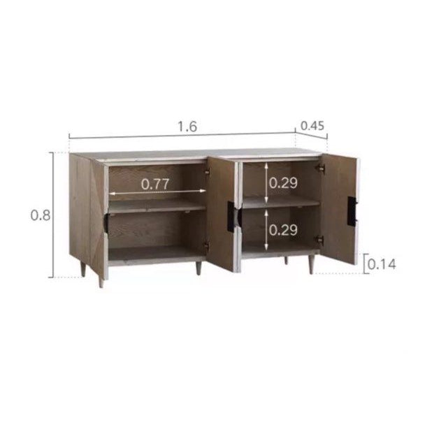 CELAVIE Solid Wood Sideboard