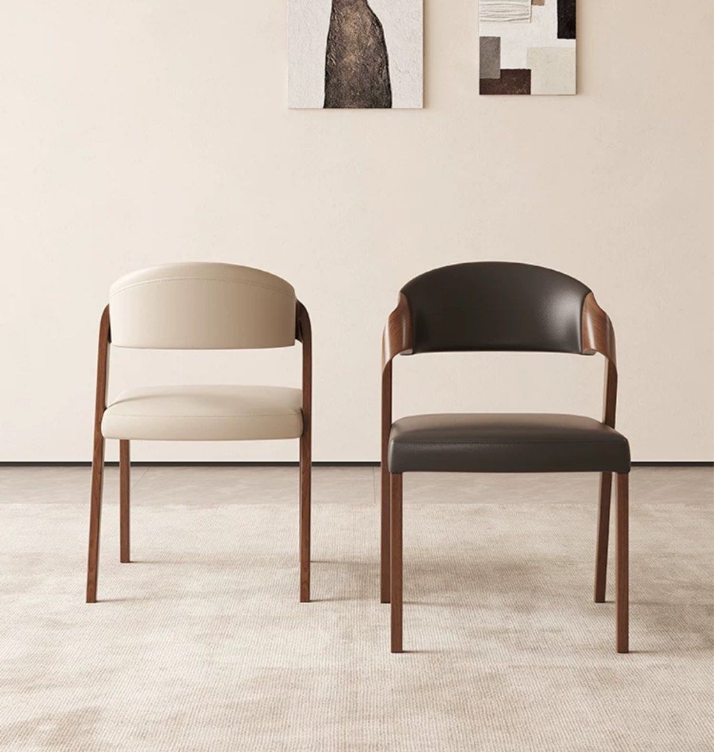 BRAUN Modern Leather Dining Chair