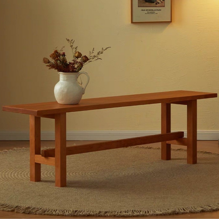 CRESSIDA Modern Cherry Wood Bench
