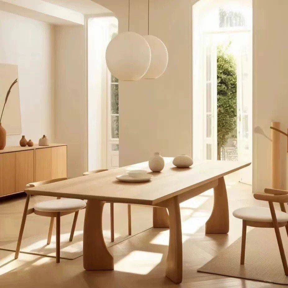 CARTER Japandi Solid Wood Dining Table