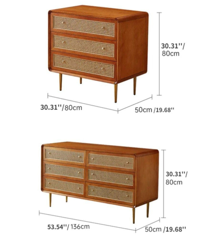 DAMOCLES Wood Drawer Chest