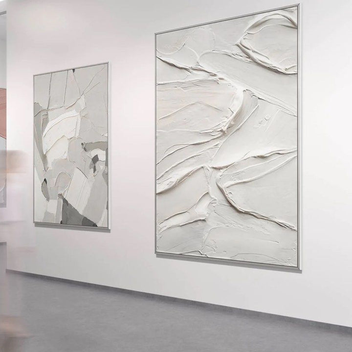 SABLES Grey Hand Painted Wall Art