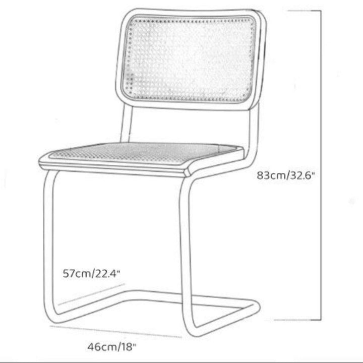 SIONIS Modern Rattan Dining Chair