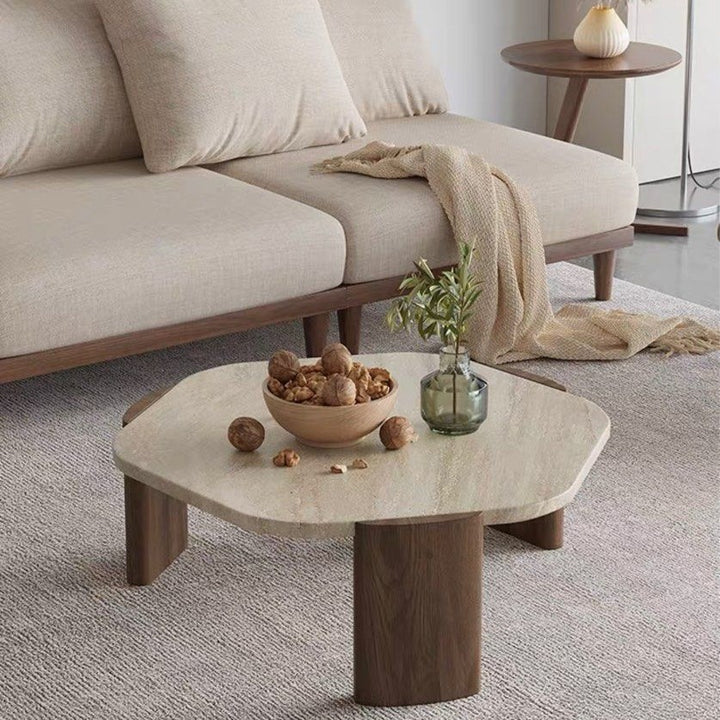 WALLY Travertin Coffee Table