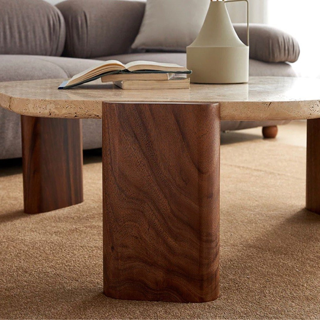 WALLY Travertin Coffee Table