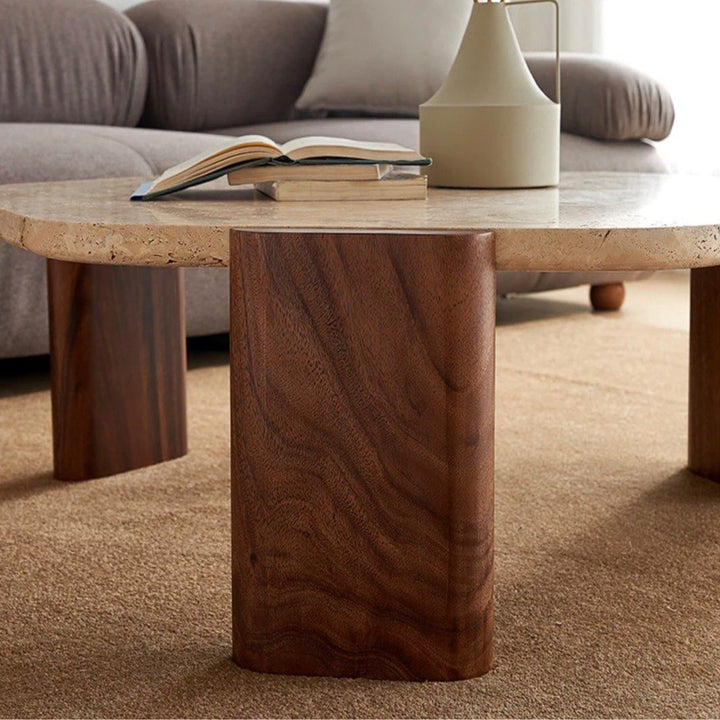 WALLY Travertin Coffee Table