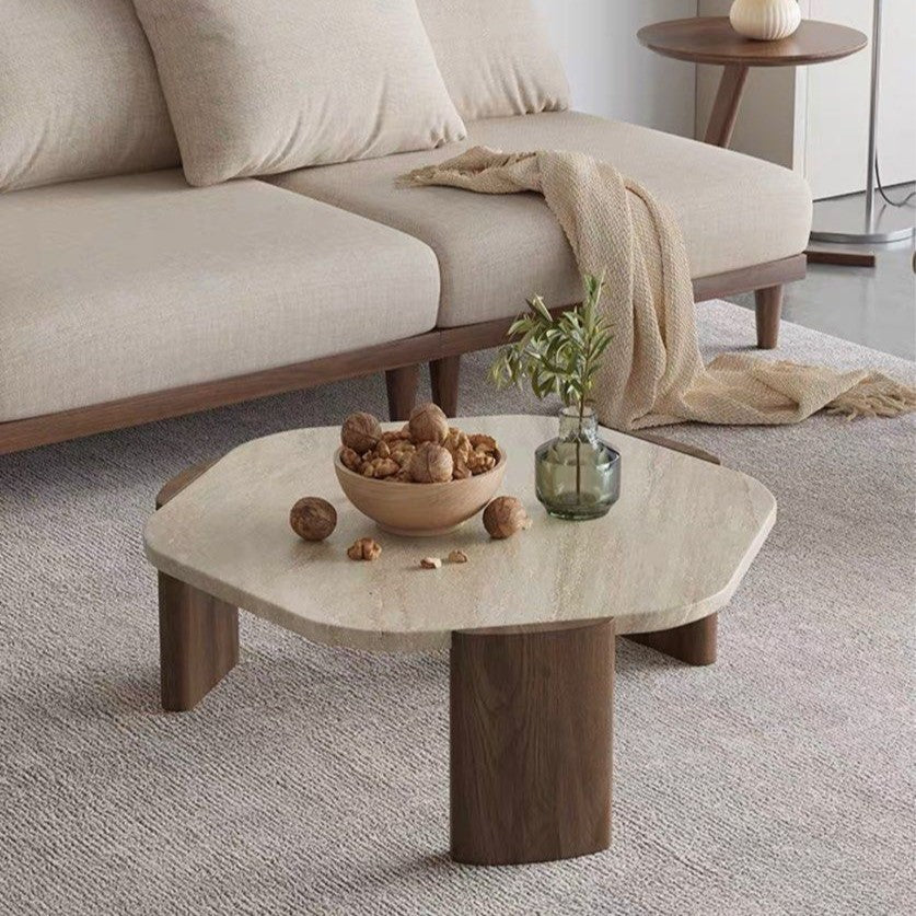 WALLY Travertin Coffee Table
