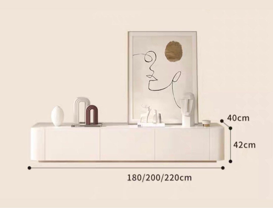 TAVIN Modern TV Console & Coffee Table