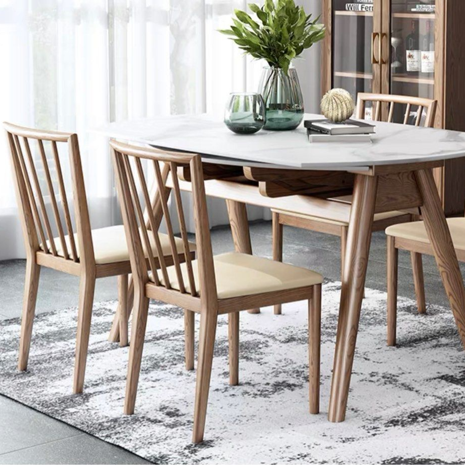 SHEPHERD Modern Round Extendable Dining Table
