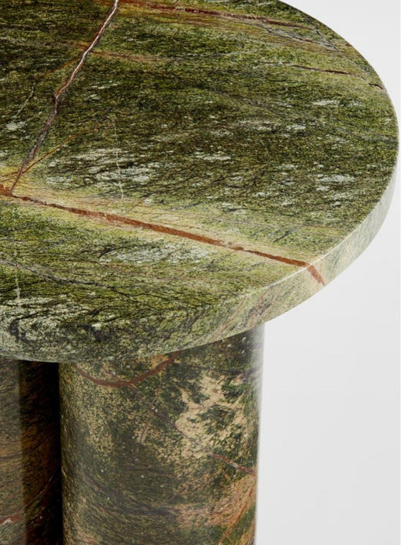 CALADAN Modern Round Marble Side Table