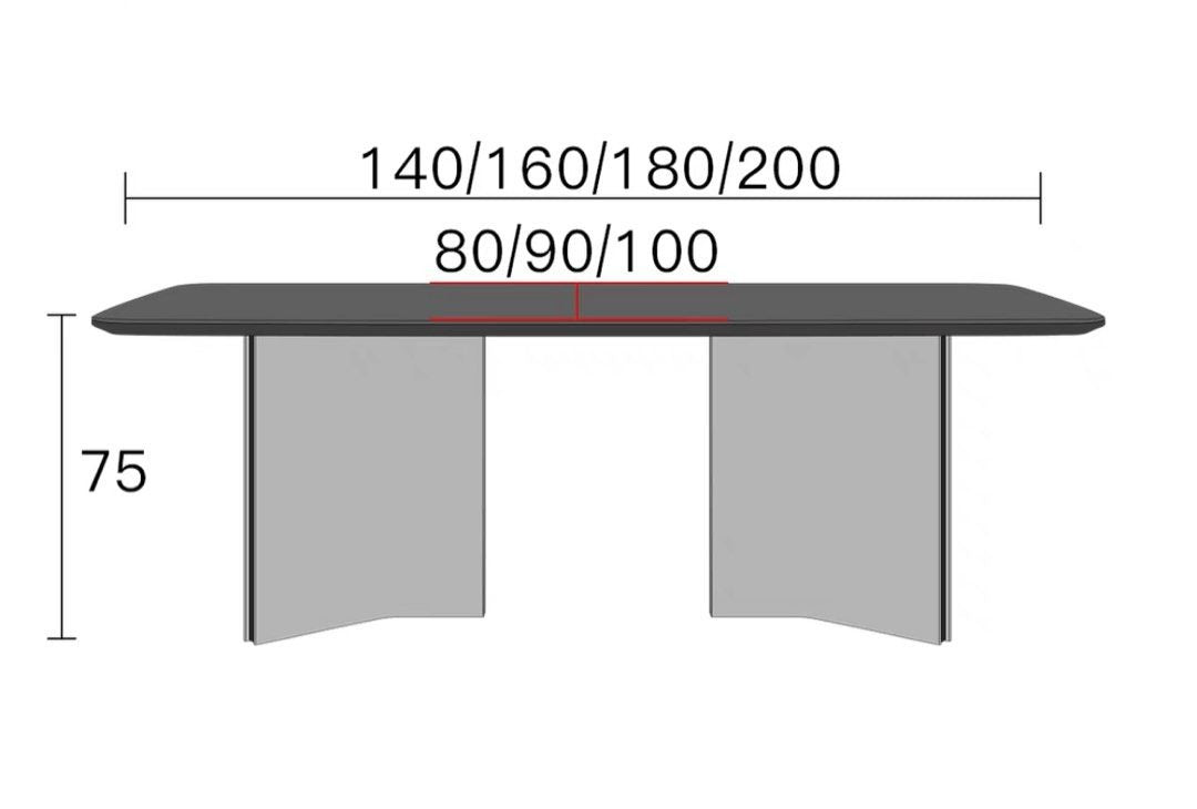 SKELTON Modern Sintered Stone Dining Table
