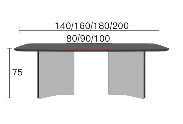 SKELTON Modern Sintered Stone Dining Table