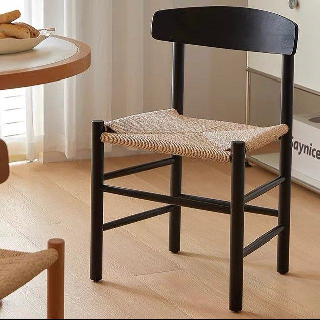 CONSTANTINE Solid Wood With Rattan Dining Chair