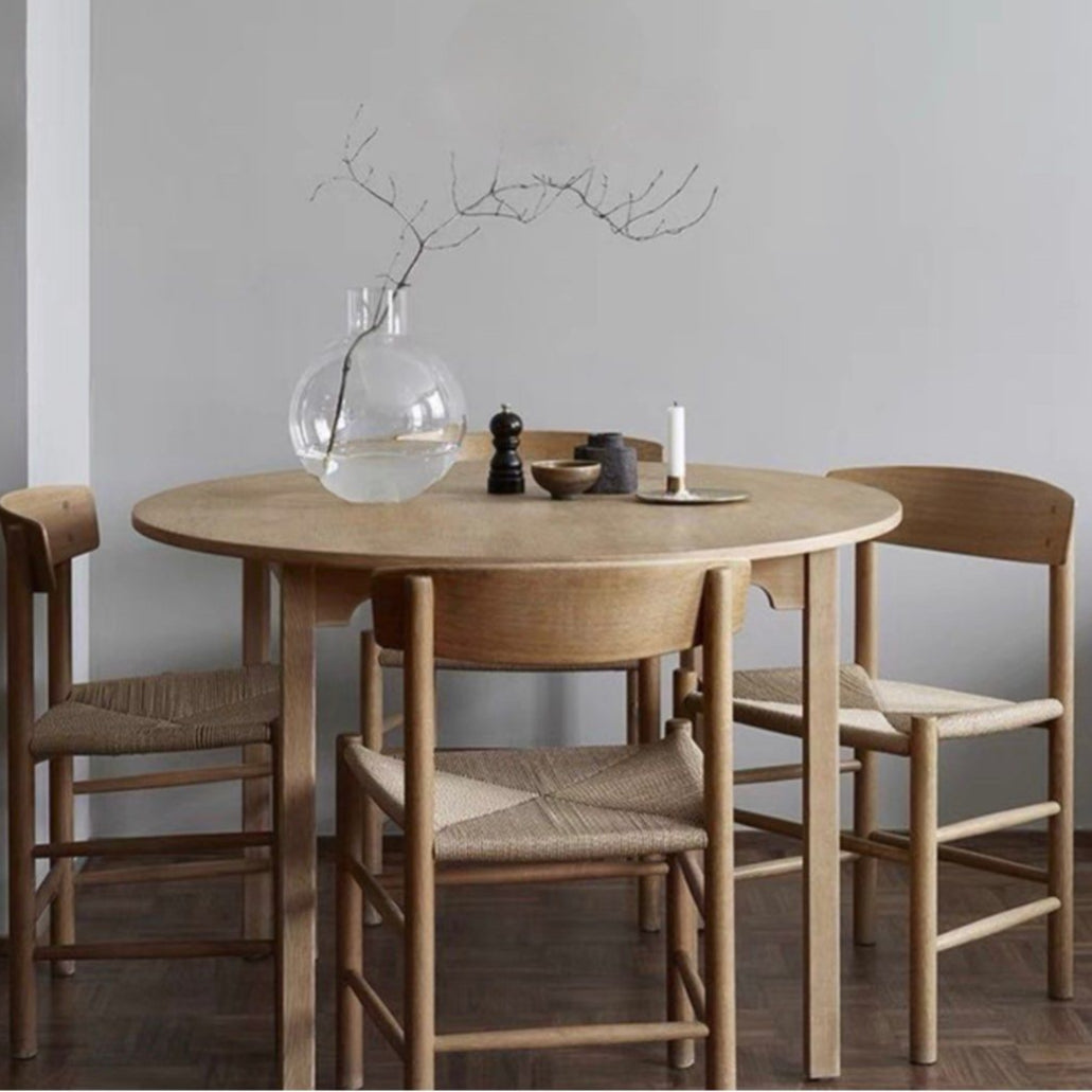 CONSTANTINE Solid Wood With Rattan Dining Chair