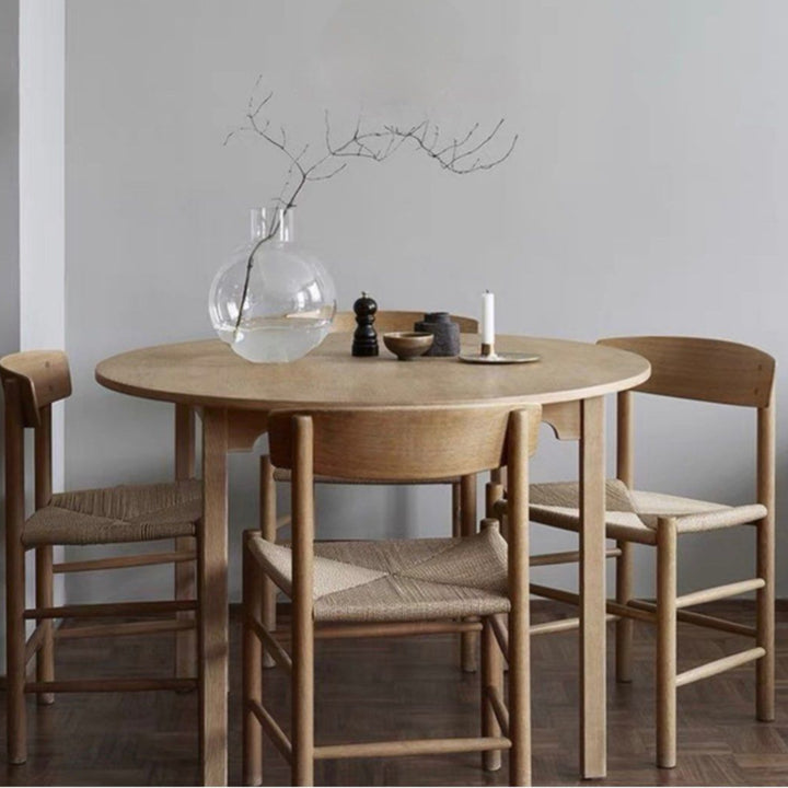 CONSTANTINE Solid Wood With Rattan Dining Chair