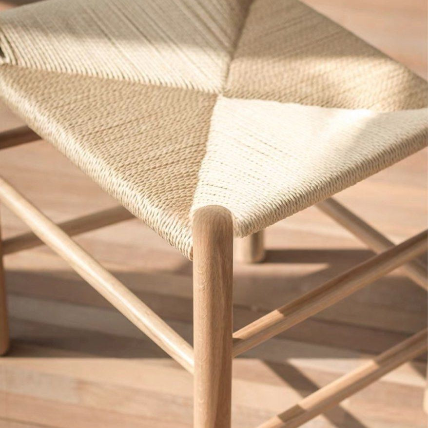 CONSTANTINE Solid Wood With Rattan Dining Chair