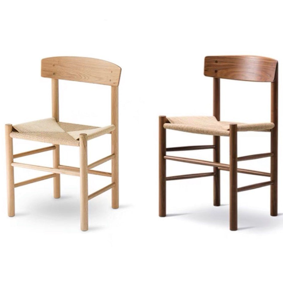 CONSTANTINE Solid Wood With Rattan Dining Chair