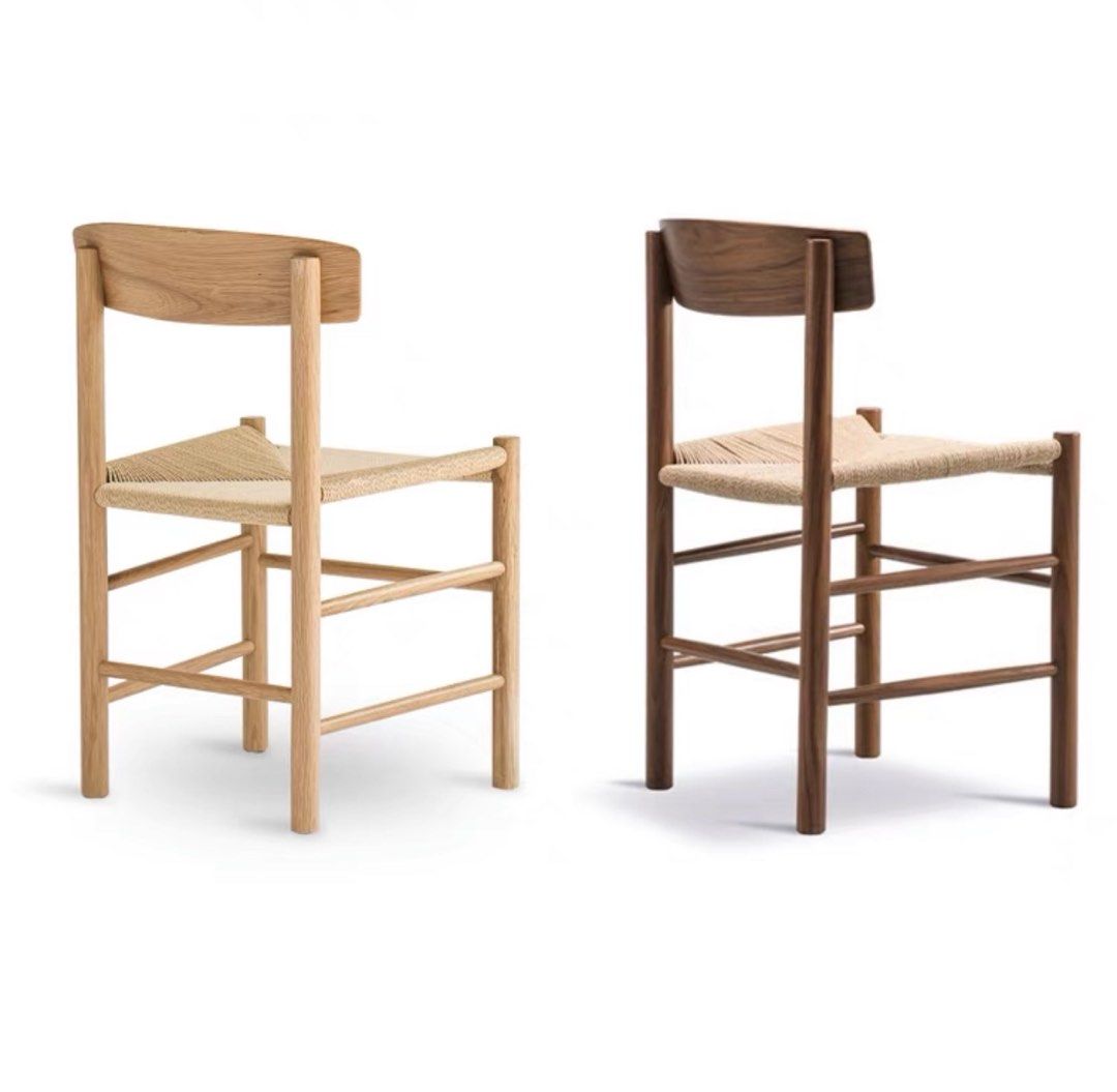 CONSTANTINE Solid Wood With Rattan Dining Chair