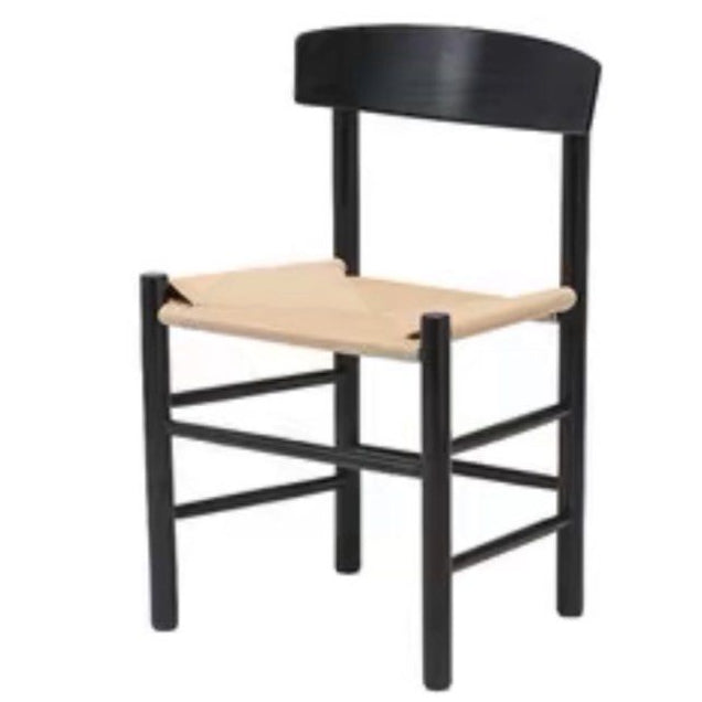 CONSTANTINE Solid Wood With Rattan Dining Chair