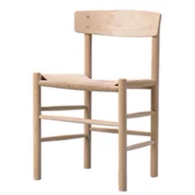 CONSTANTINE Solid Wood With Rattan Dining Chair