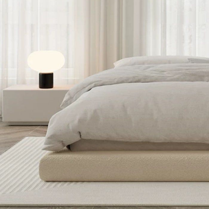SHEN Modern Boucle Platform Bedframe